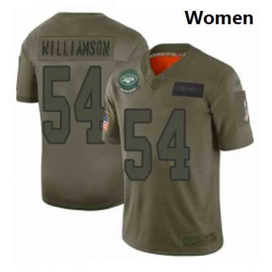 Womens New York Jets 54 Avery Williamson Limited Camo 2019 Salute to Service Football Jersey